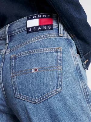 Calça jeans folgada de cintura média Betsy