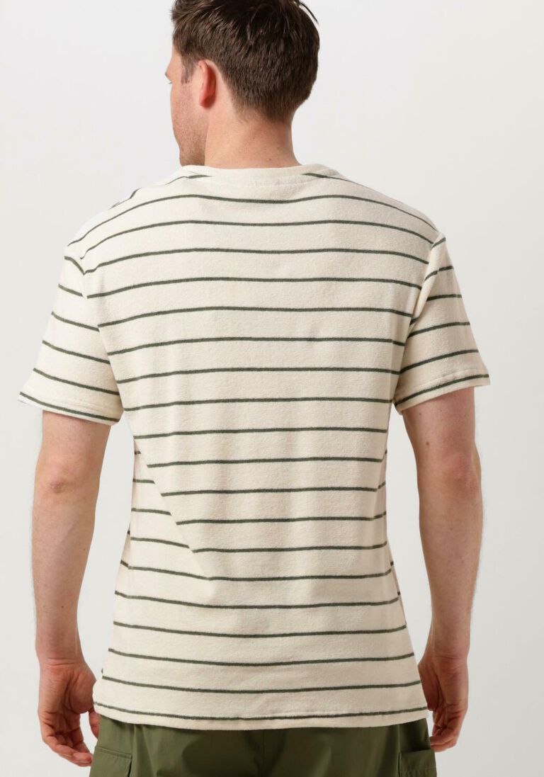 ANERKJENDT beige anerkjendt t-shirt akkikki s/s frotte stripe tee