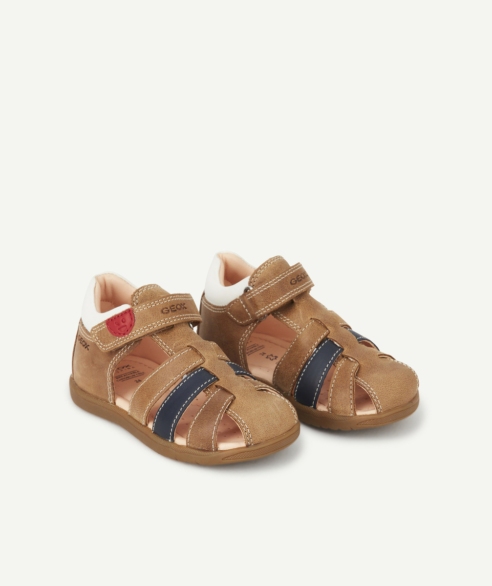 GEOXSANDALES CAMEL EN CUIR BÉBÉ GARÇON