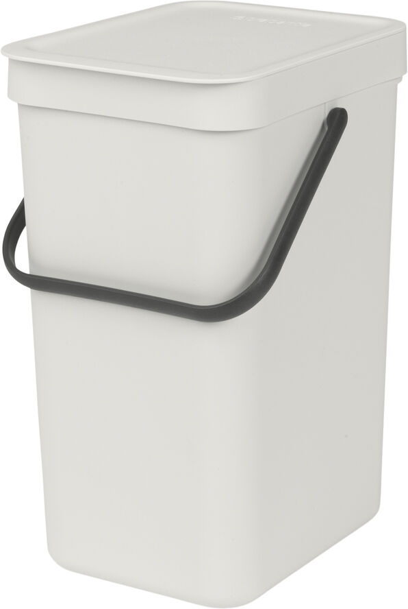 Brabantia Affaldsspand m/låg sort.kon. 12 ltr Light grey