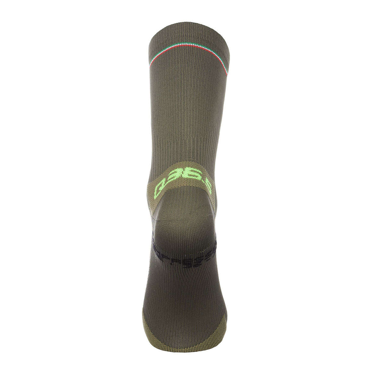 Q36.5 Compression Wol Fietssokken Olijfgroen