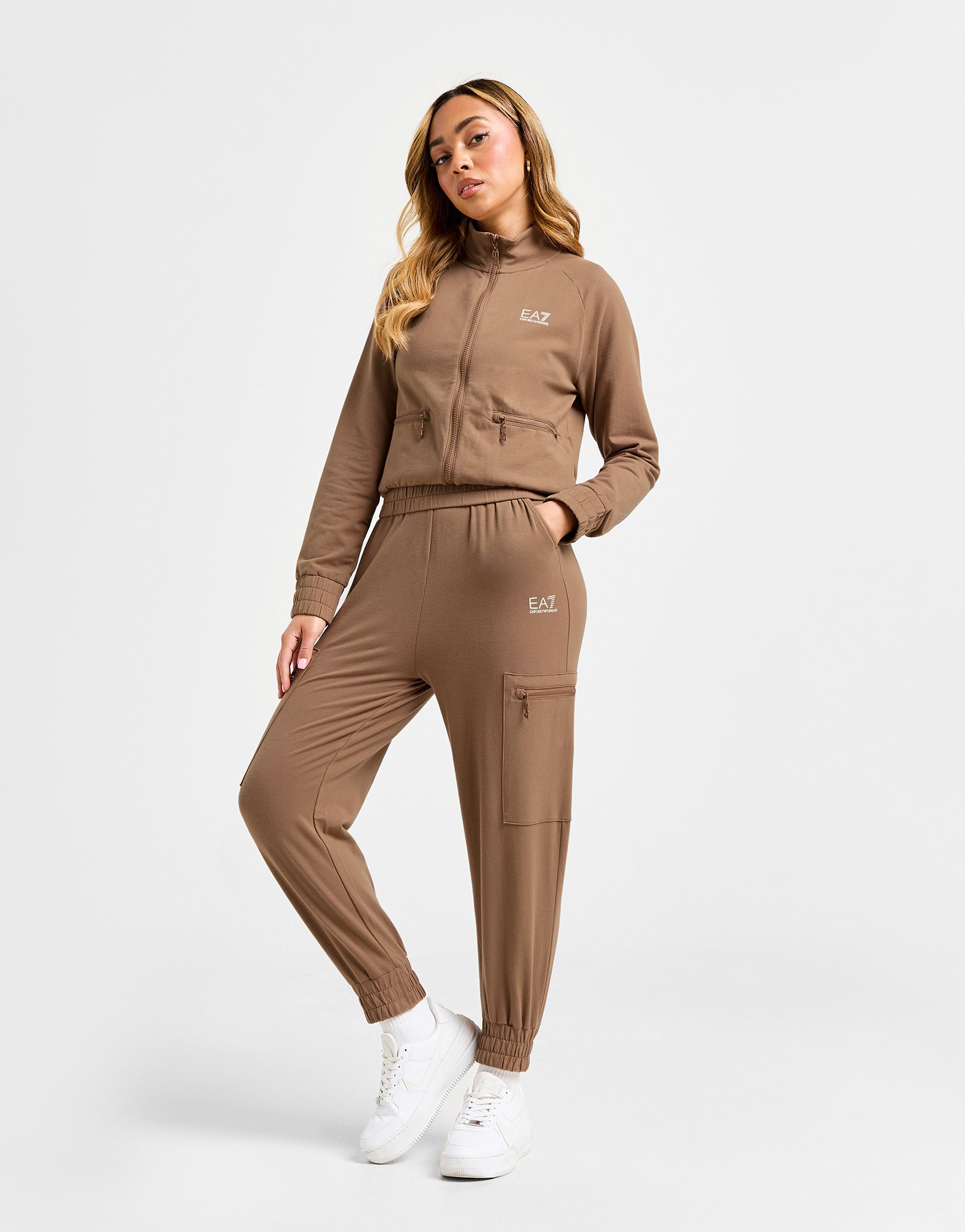 Emporio Armani EA7 Ensemble de survêtement Zippé Cargo Femme