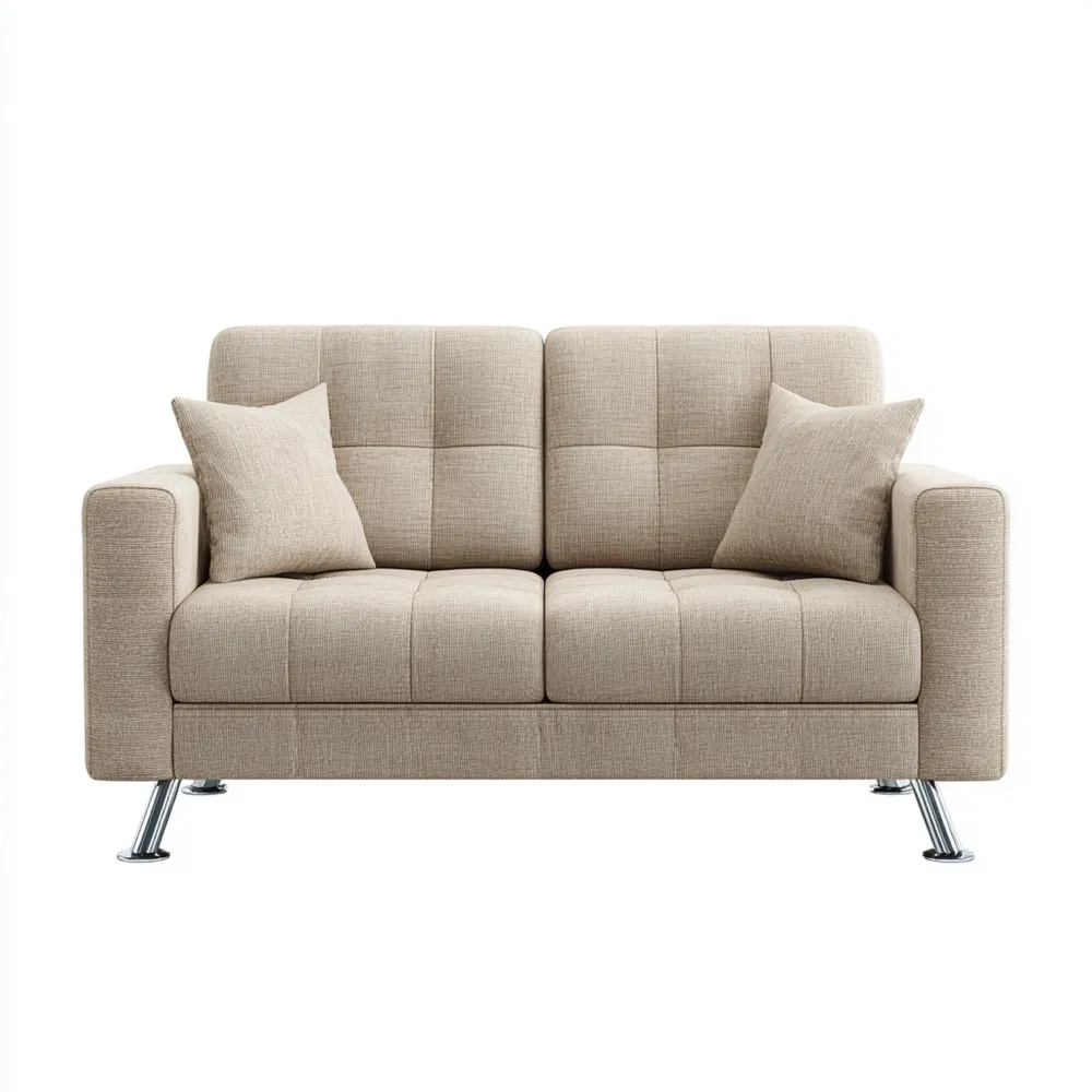 2-Sitzer-Sofa Stoffbezug 150x85x80 cm - Beige - Modernes Design
