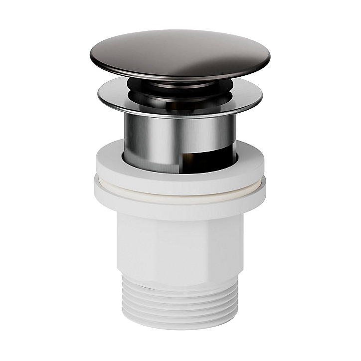 Mitigeur de lavabo XL H.30,7 cm, gun metal, GoodHome Kolima