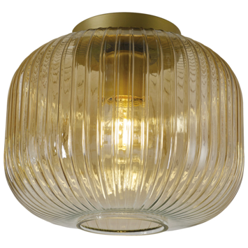 Plafondlamp Sofie amber Ø25cm