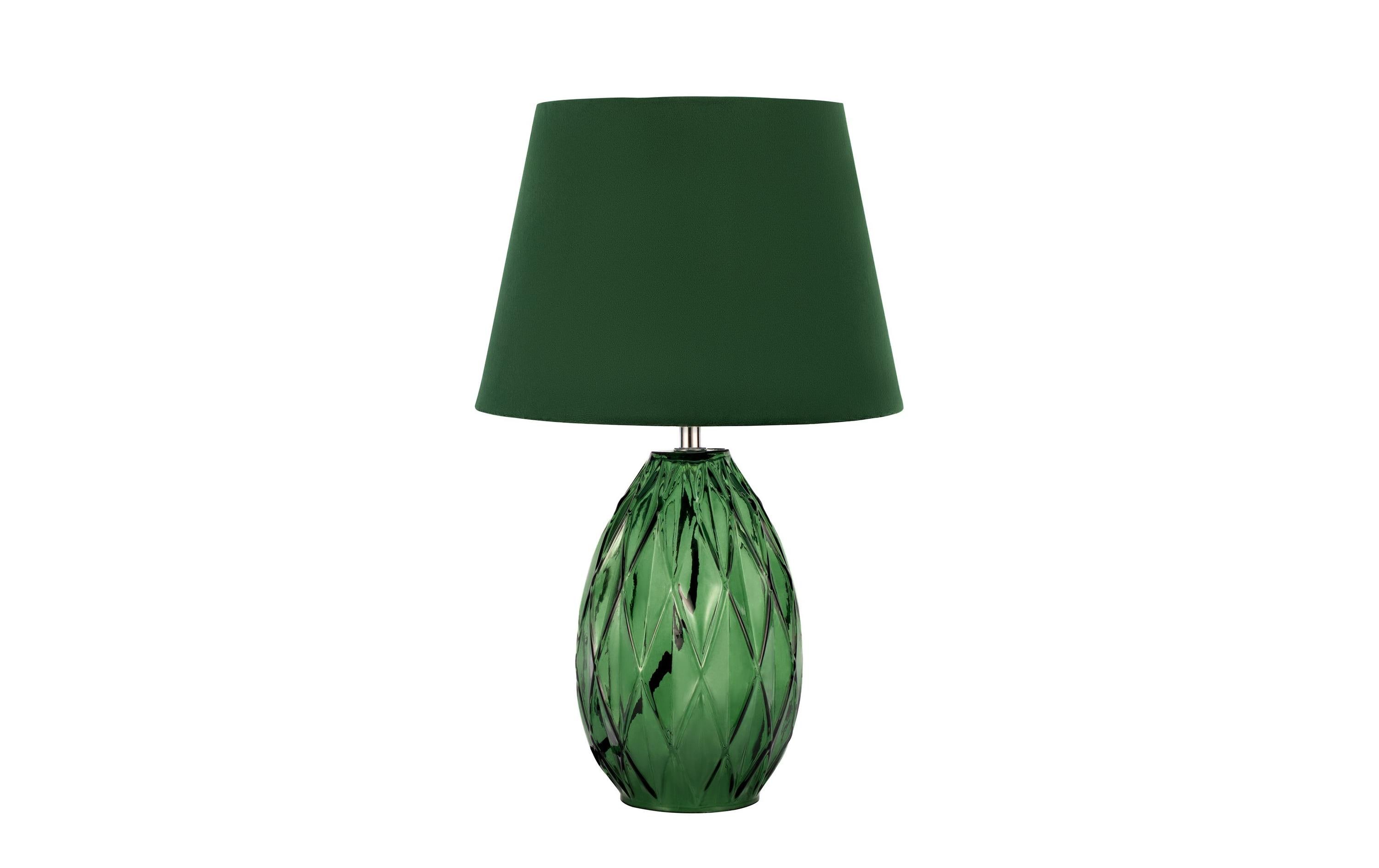 Tischleuchte Crystal Velvet 1x E14 GrünTischleuchte, Grün