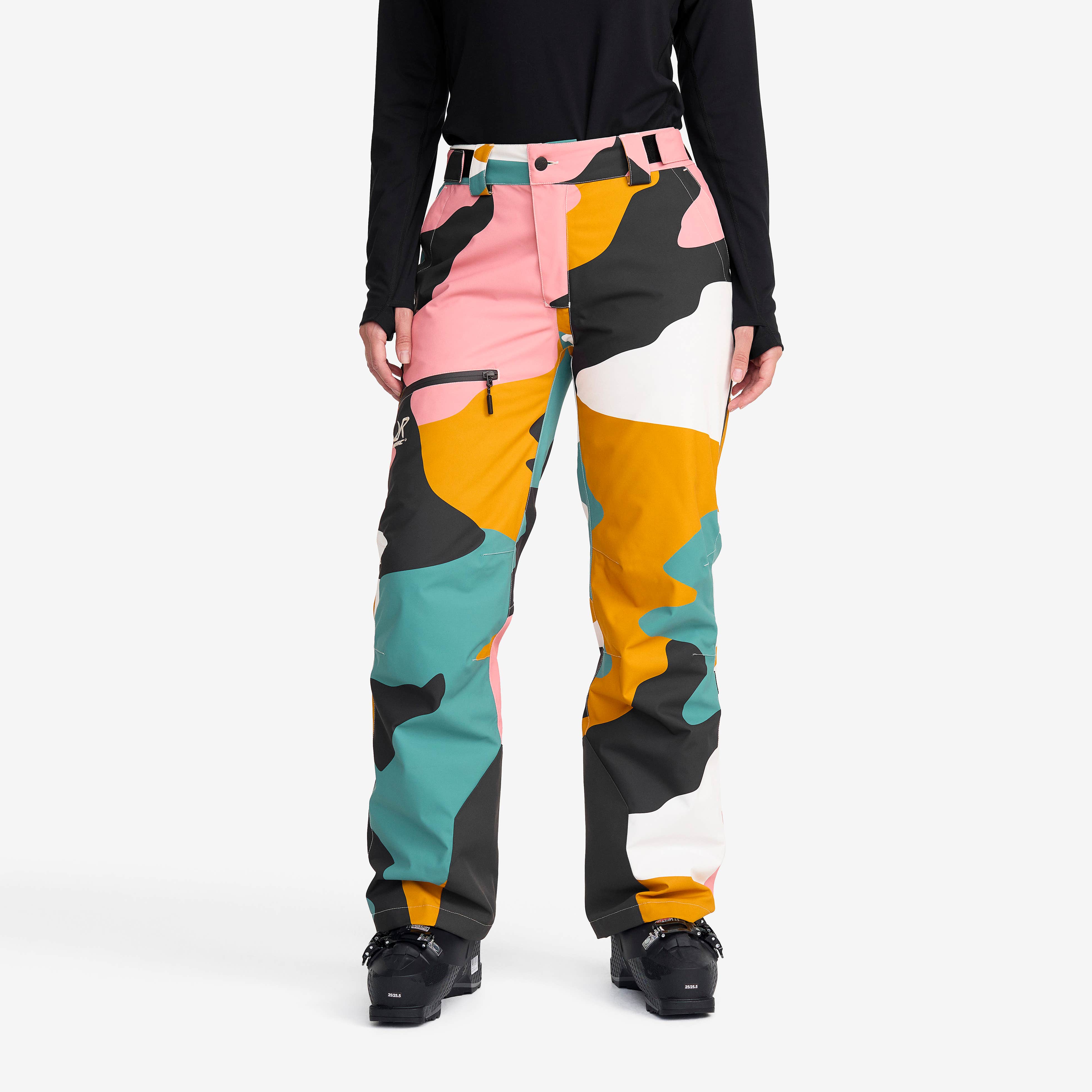 Halo 2L Insulated Snow Pants Dame Anthracite/Golden Yellow