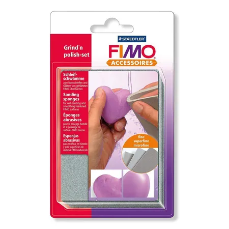 STAEDTLER® FIMO® Accessoires Schleifschwamm-Set 3 Stück