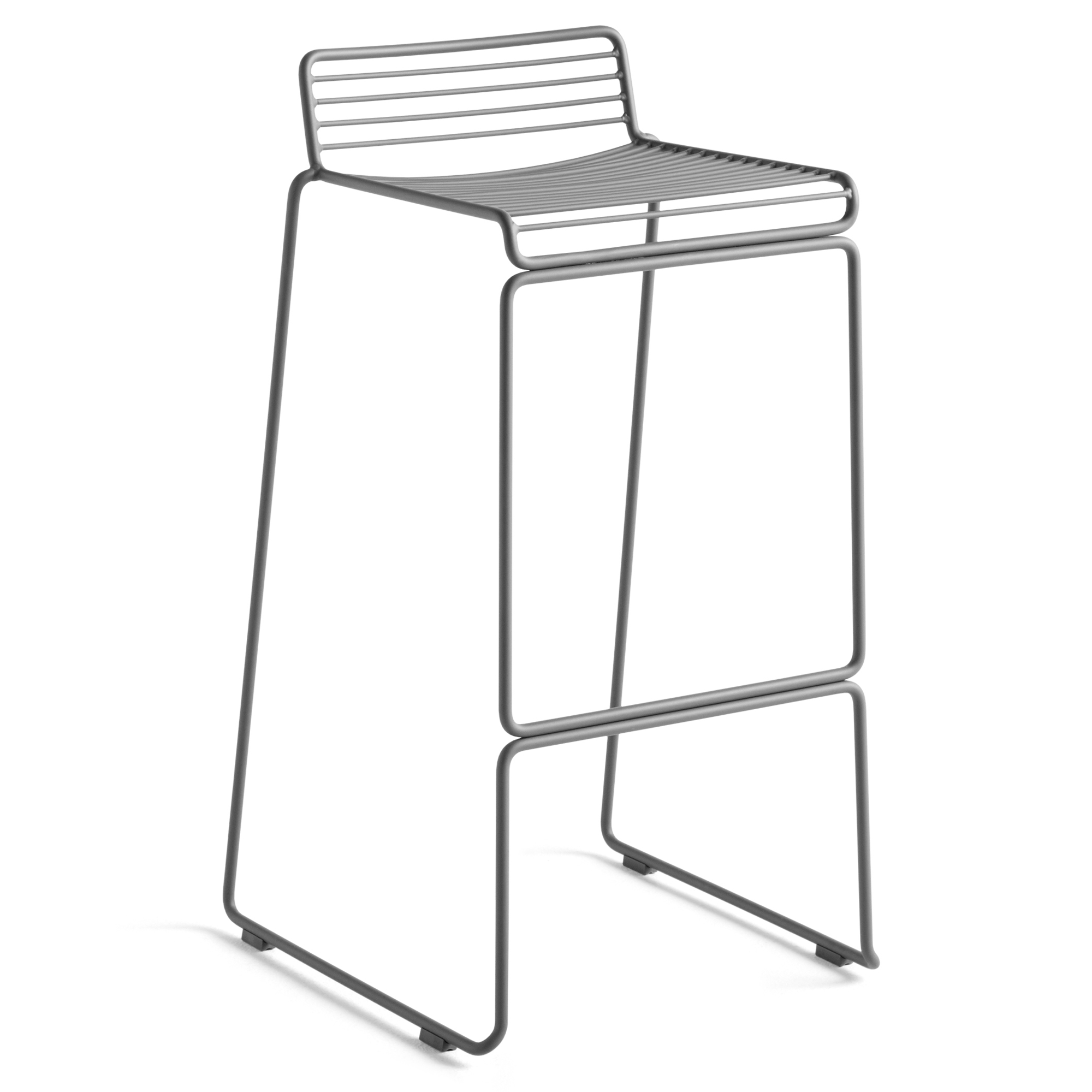 Barkruk Hee H75 cm asphalt grey