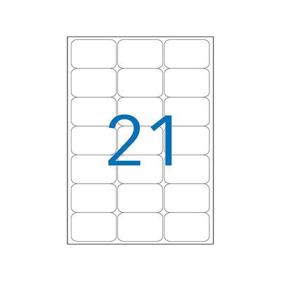 Apli Agipa - 2100 Étiquettes 100% recyclées blanches multi-usages - 63,5 x 38,1 mm - coins arrondis - compatibles avec mon timbre en ligne - réf 102646