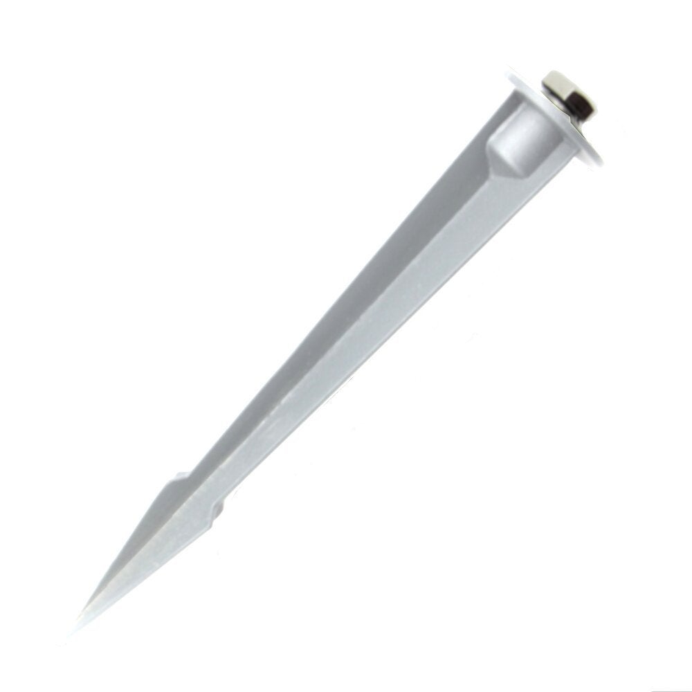 famlights | Vincent LED grondspot van aluminium in mat wit, 470 lumen