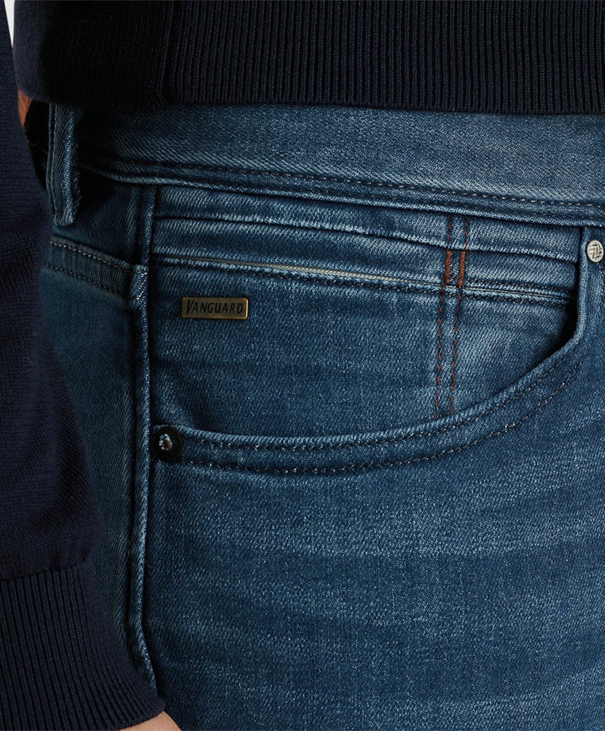 Vanguard V7 RIDER WHALE BLUE WASH heren jeans blauw