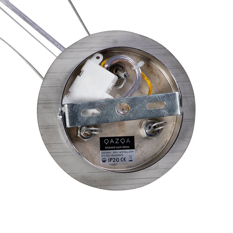 Industriële hanglamp zwart met goud 50 cm - Magna