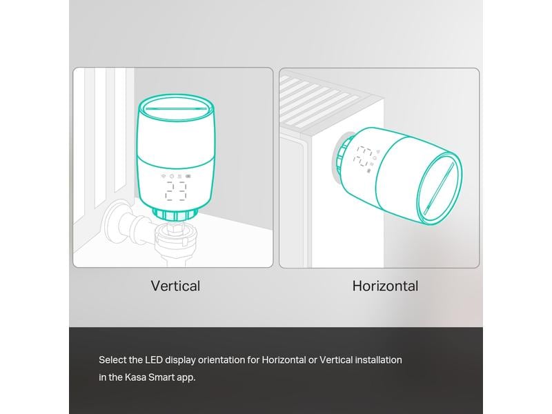 TP-Link Heizkörperthermostat KE100 KIT mit Sender Kasa Smart Thermostatisches Heizkörperventil Starter Kit