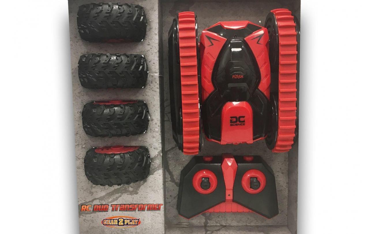 Gear2Play Duo Transformer stuntauto met afstandsbe