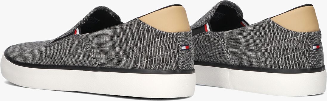 TOMMY HILFIGER zwarte tommy hilfiger instappers tommy hilfiger hi vulc low slipon chambray