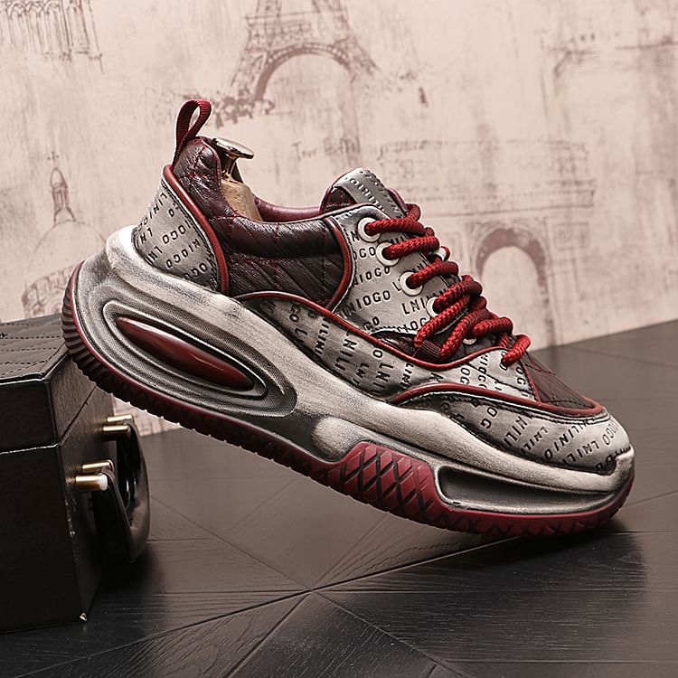 Mr Ozera - Platformsneakers met letters