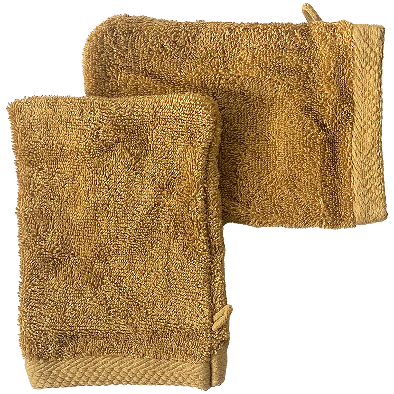 Soft by Perle de Coton 2 Gants de toilette bronze