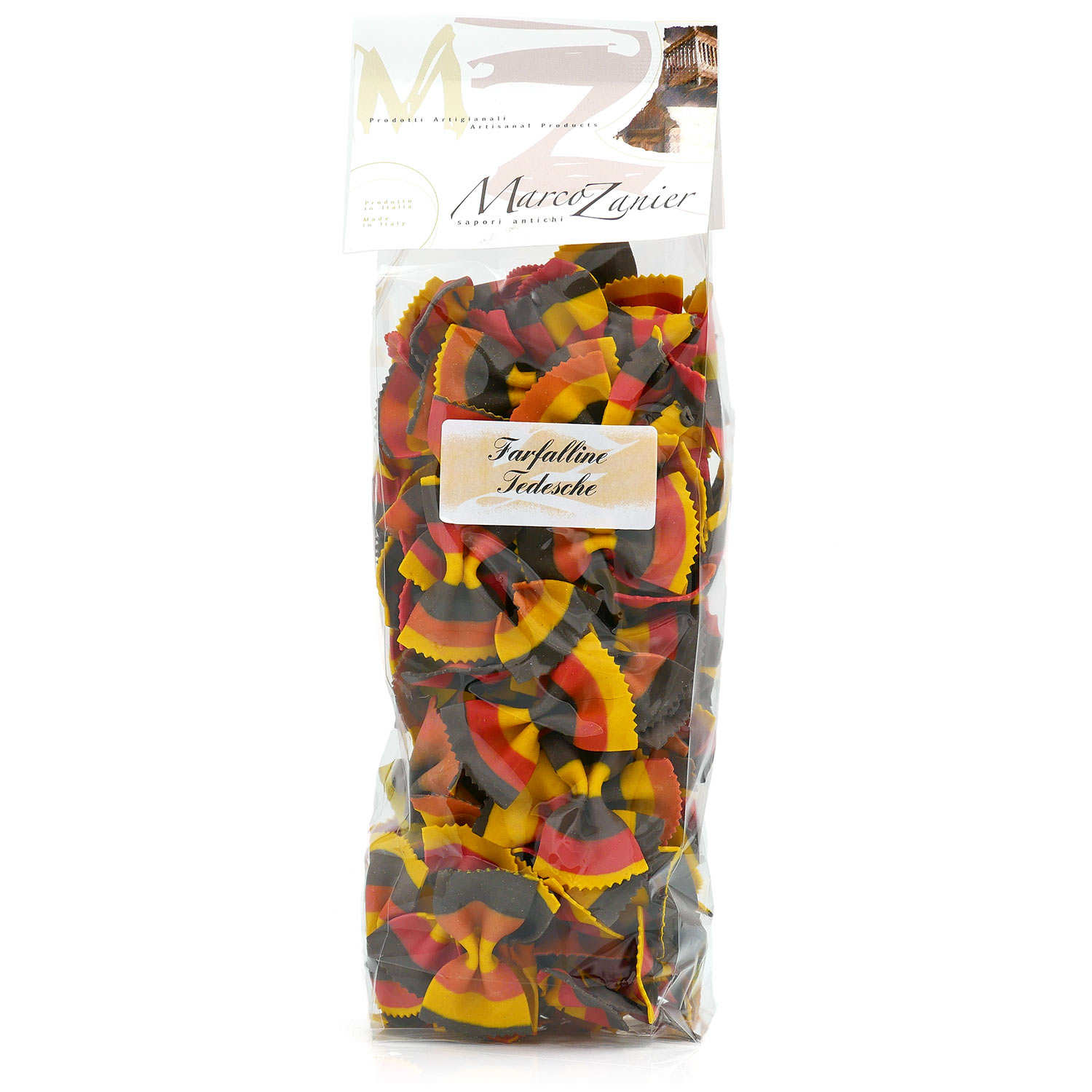 Pâtes farfalline colorées
