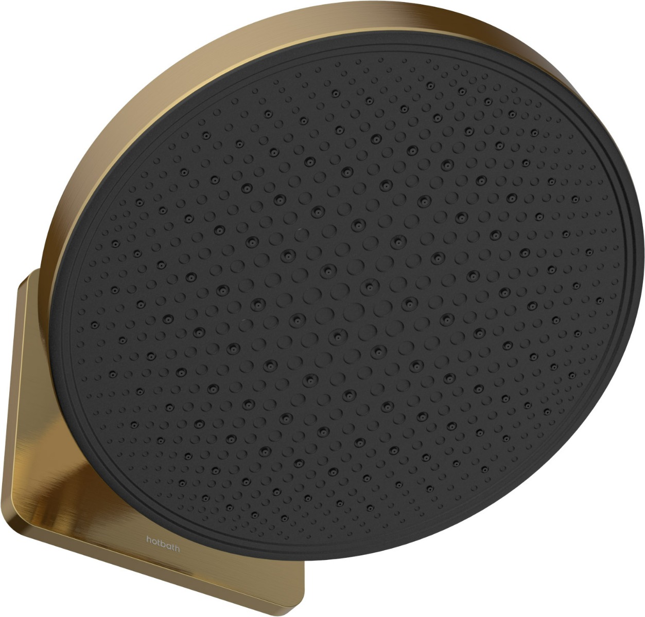 Hotbath Cobber M420 opbouw hoofddouche 30cm geborsteld messing PVD