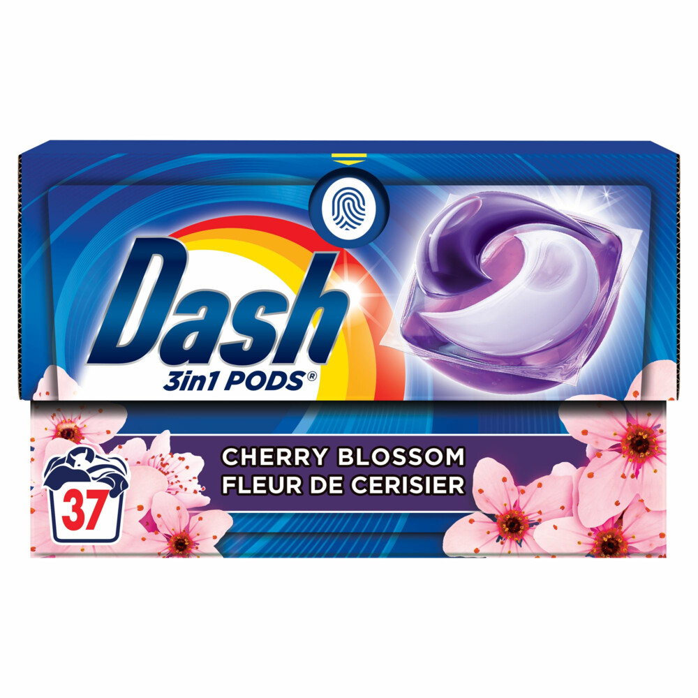 Dash Wasmiddelcapsules 3in1 Pods Kersenbloesem37 stuks