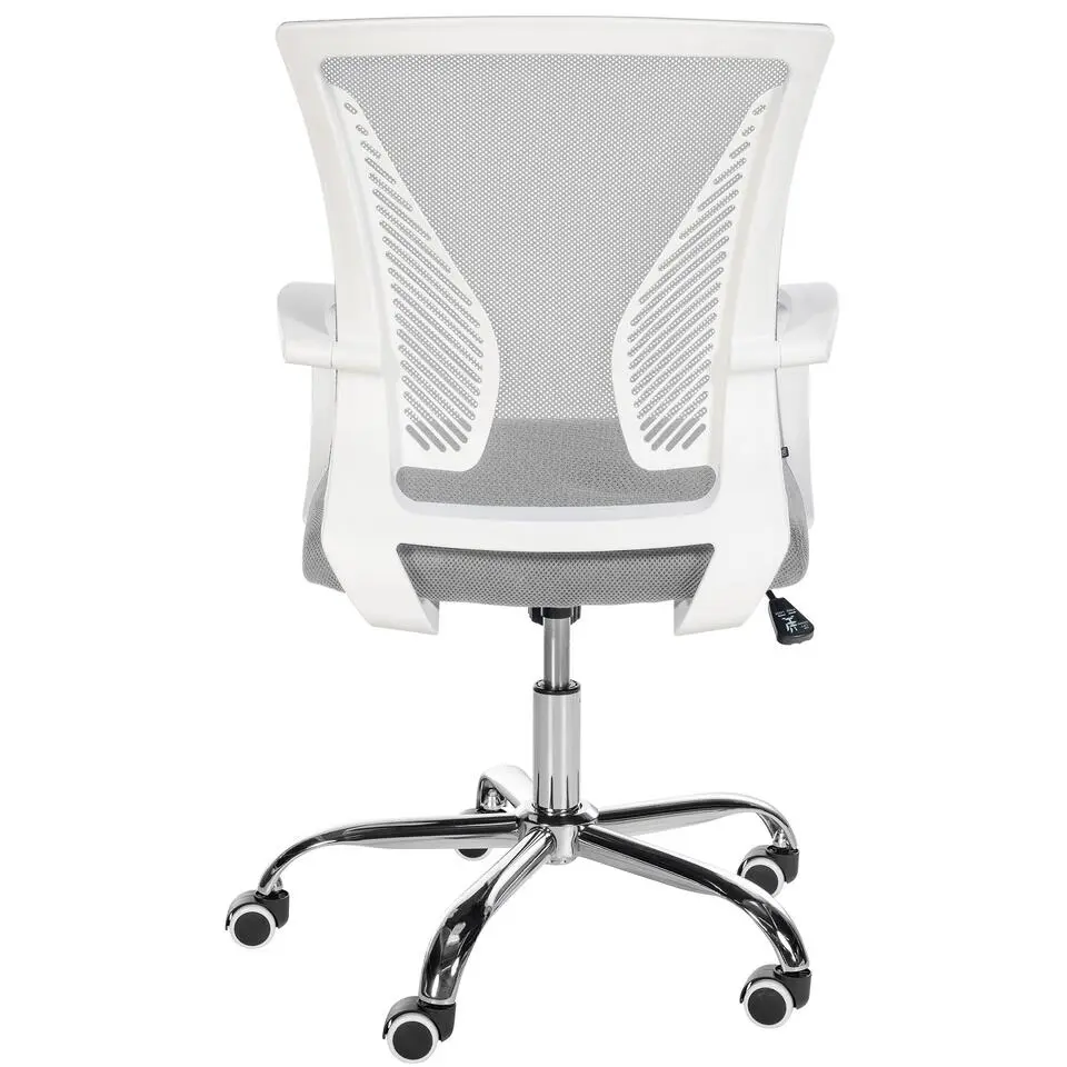 CLP Bureaustoel Tracy chroom Frame - Microfiber - licht grijs