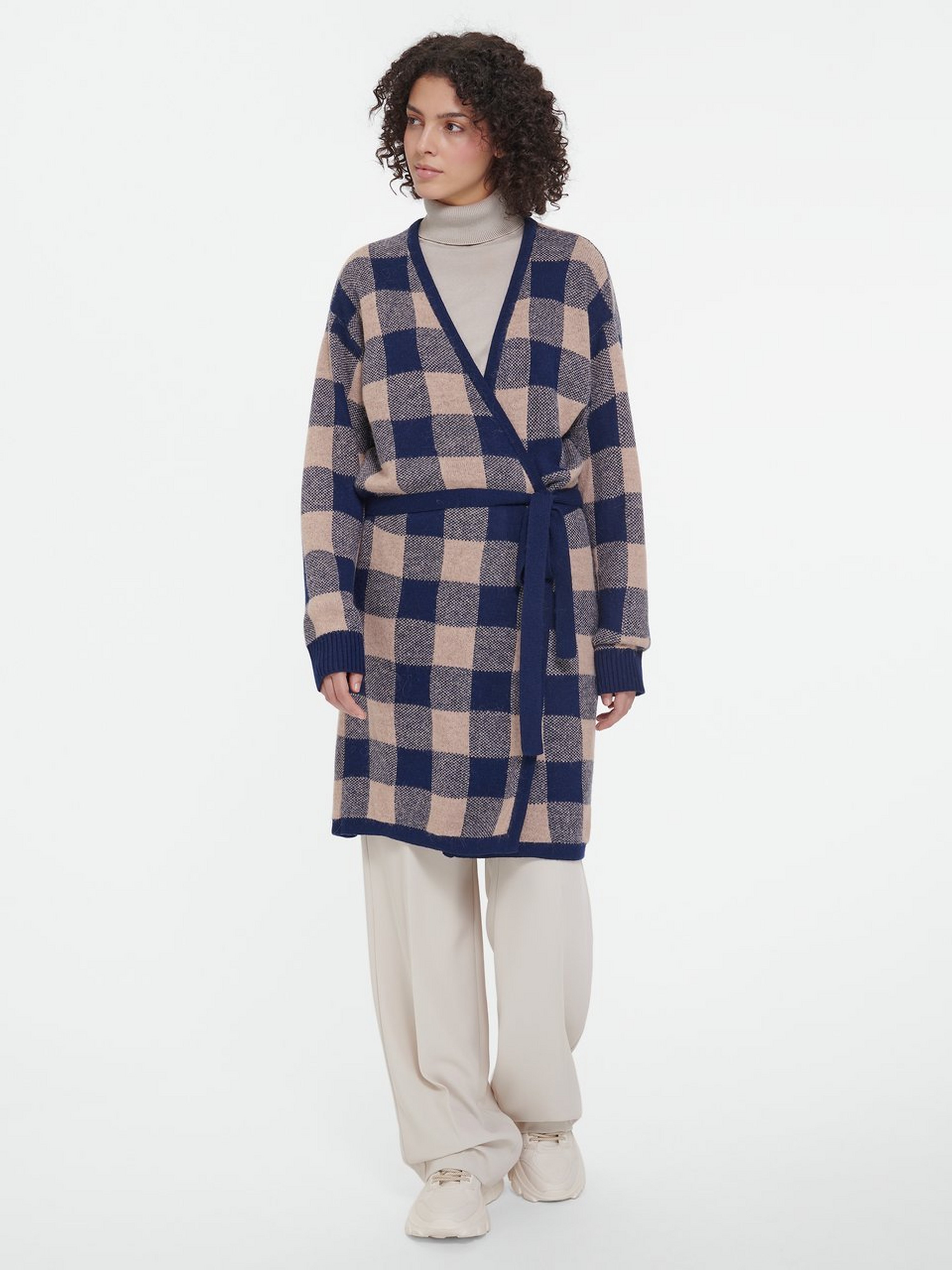 Kleid in Wickel-Optik