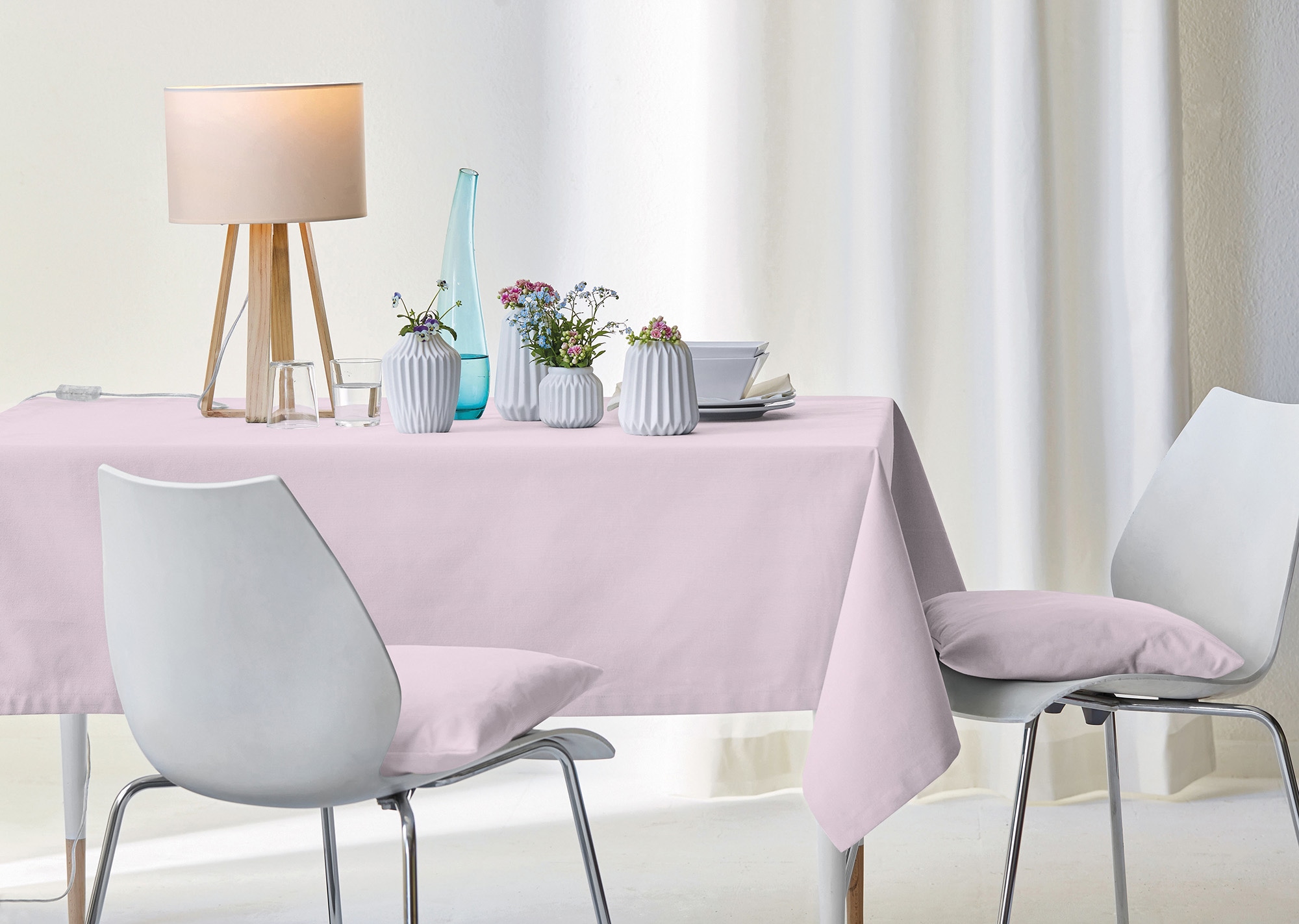 APELT Tischdecke »4362 Rips-Uni« Wasser- und Schmutzabweisend