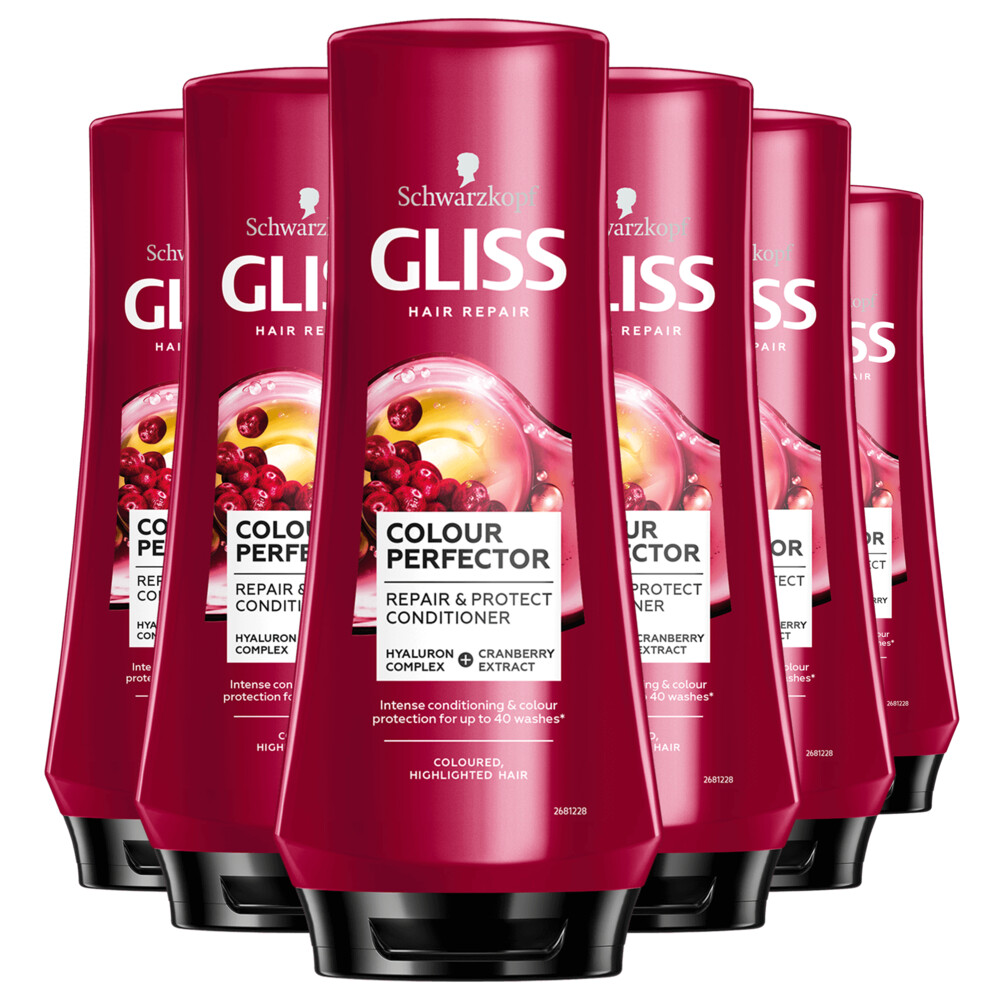 6x Gliss Conditioner Color Protect & Shine200 ml