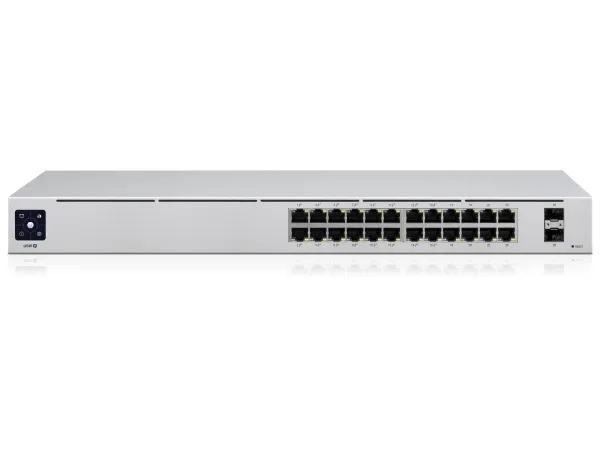 Ubiquiti UniFi Switch USW-24-POE - Switch - Administreret - 24 x 10/100/1000 (16 PoE )   2 x Gigabit SFP - desktop, monterbar på stativ - PoE  (95 W)