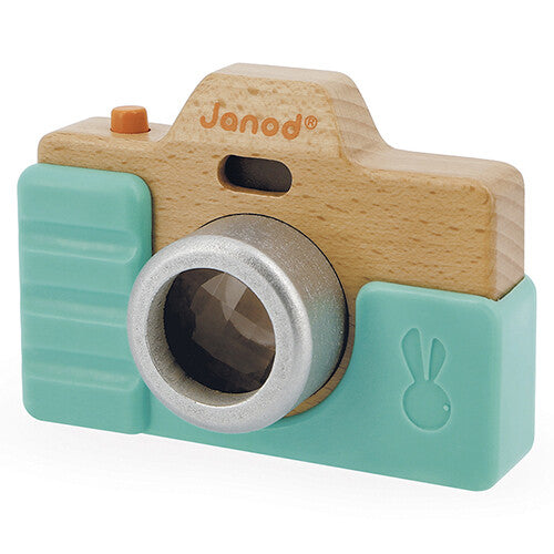 Janod fotocamera met geluid, flits en caleidoscoop - groen