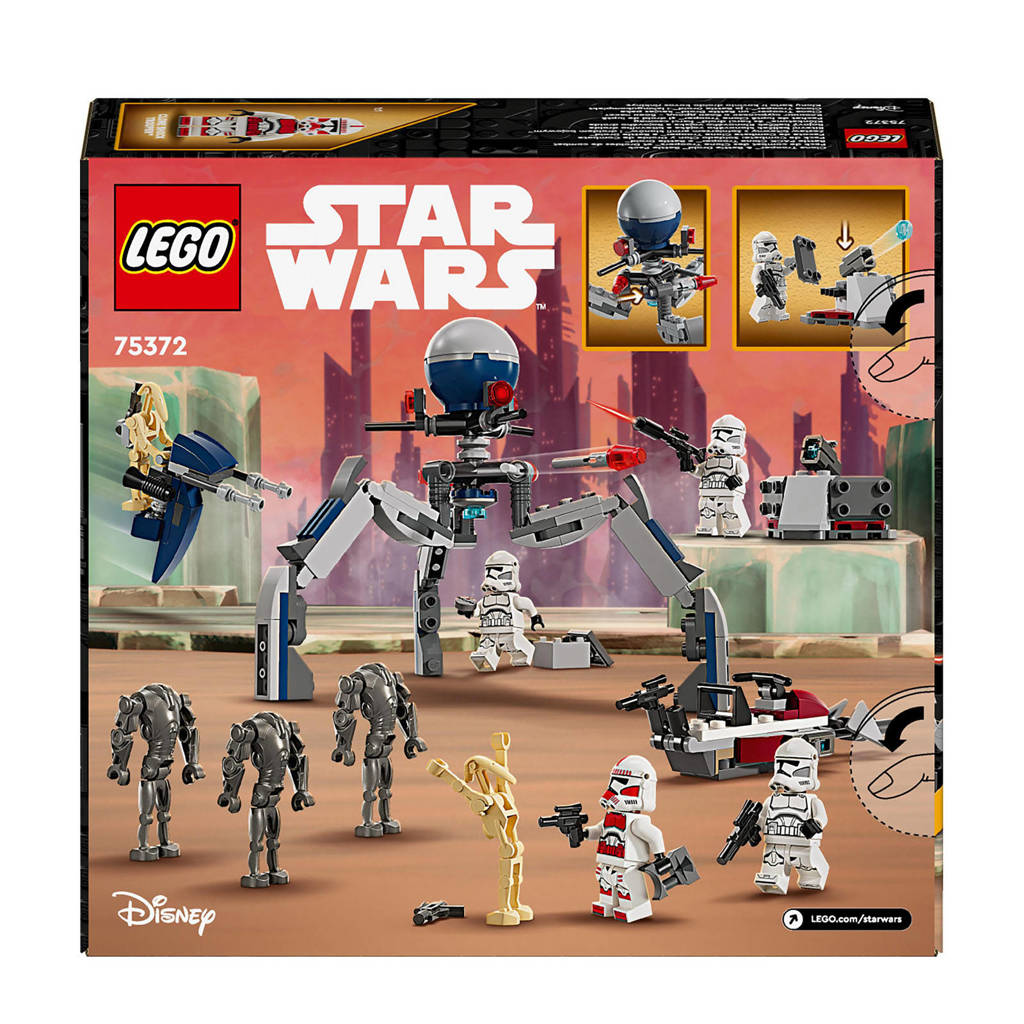 GoedClone Trooper & Battle Droid Battle Pack Bouwbaar The Clone Wars Speelgoed 75372