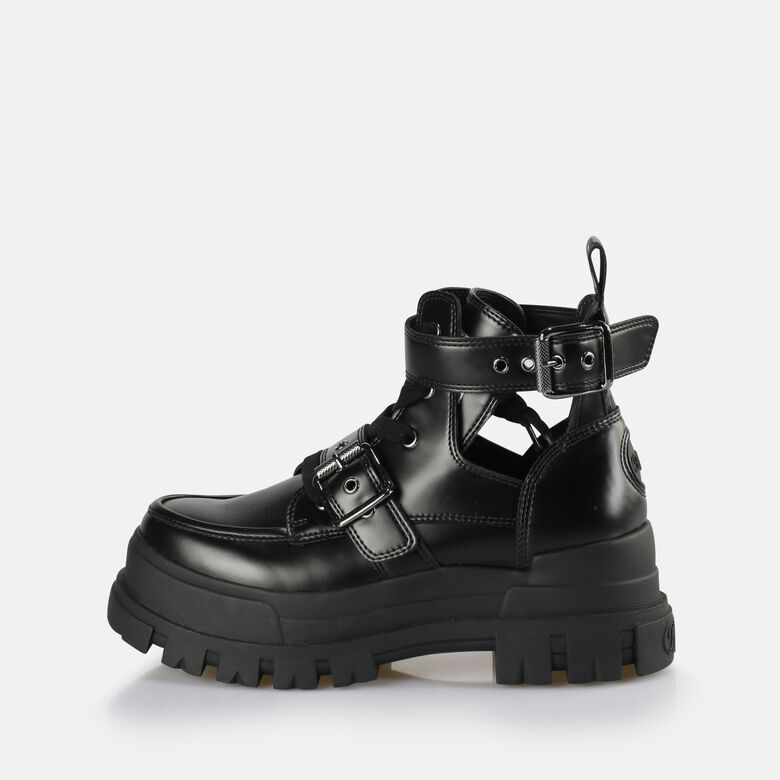 Aspha Bike Bottines à talon vegan, noir
