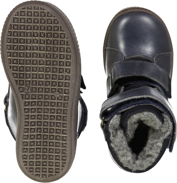Wheat Hunter Velcro Tex Støvle Black granite