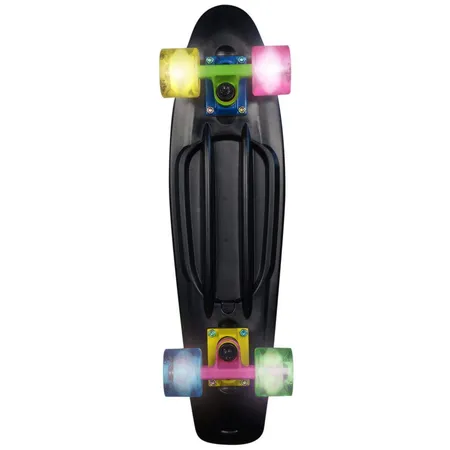 Authentic Sports Skateboard fun, No Rules NEON mit Leuchtrollen