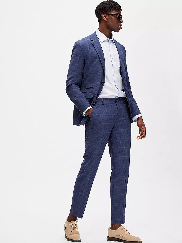 SELECTED Anzughose SLHSLIM-NEIL blau