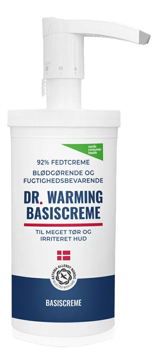 Dr. Warming Basiscreme 92% m. pumpe - 500 ml.