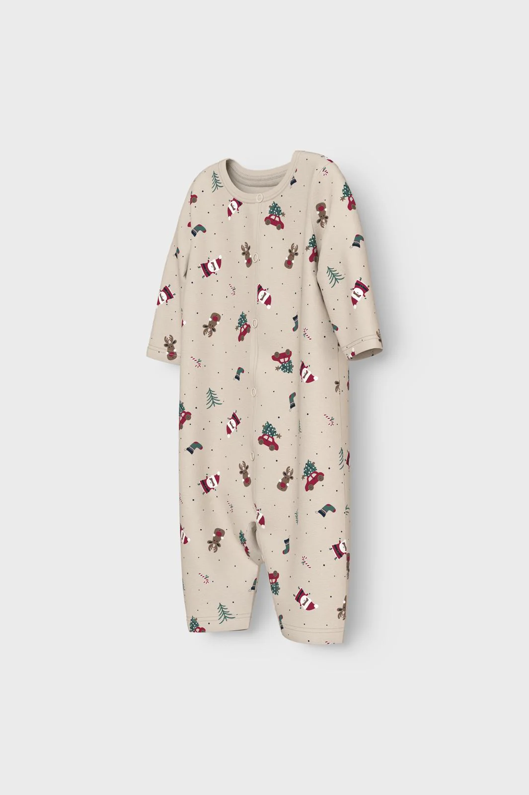 Name It Nbnvismas Ls Nightsuit 4668315 whitecap gray christmas elements