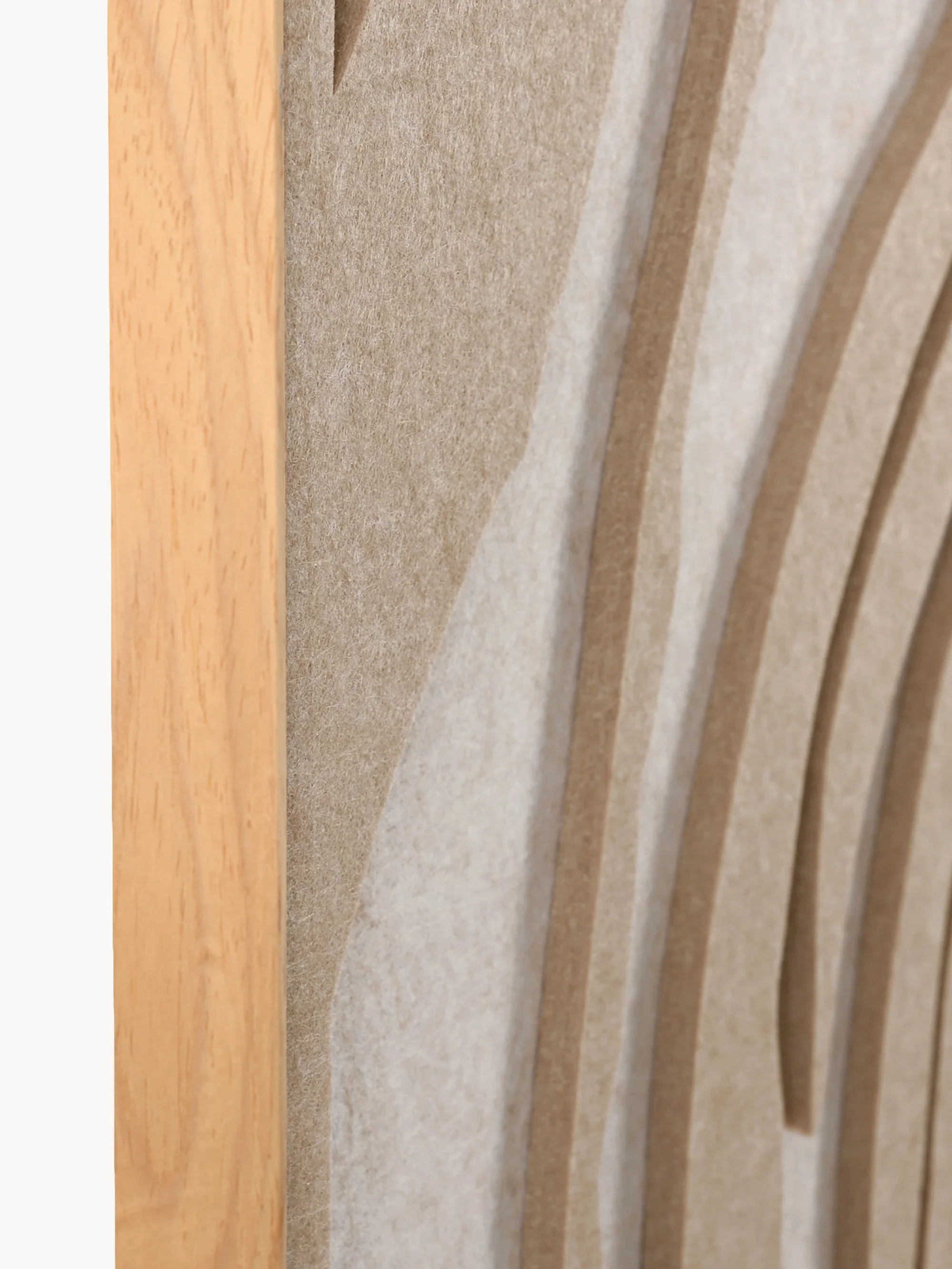 Akoestische wanddecoratie Sacred Silence met houten frame