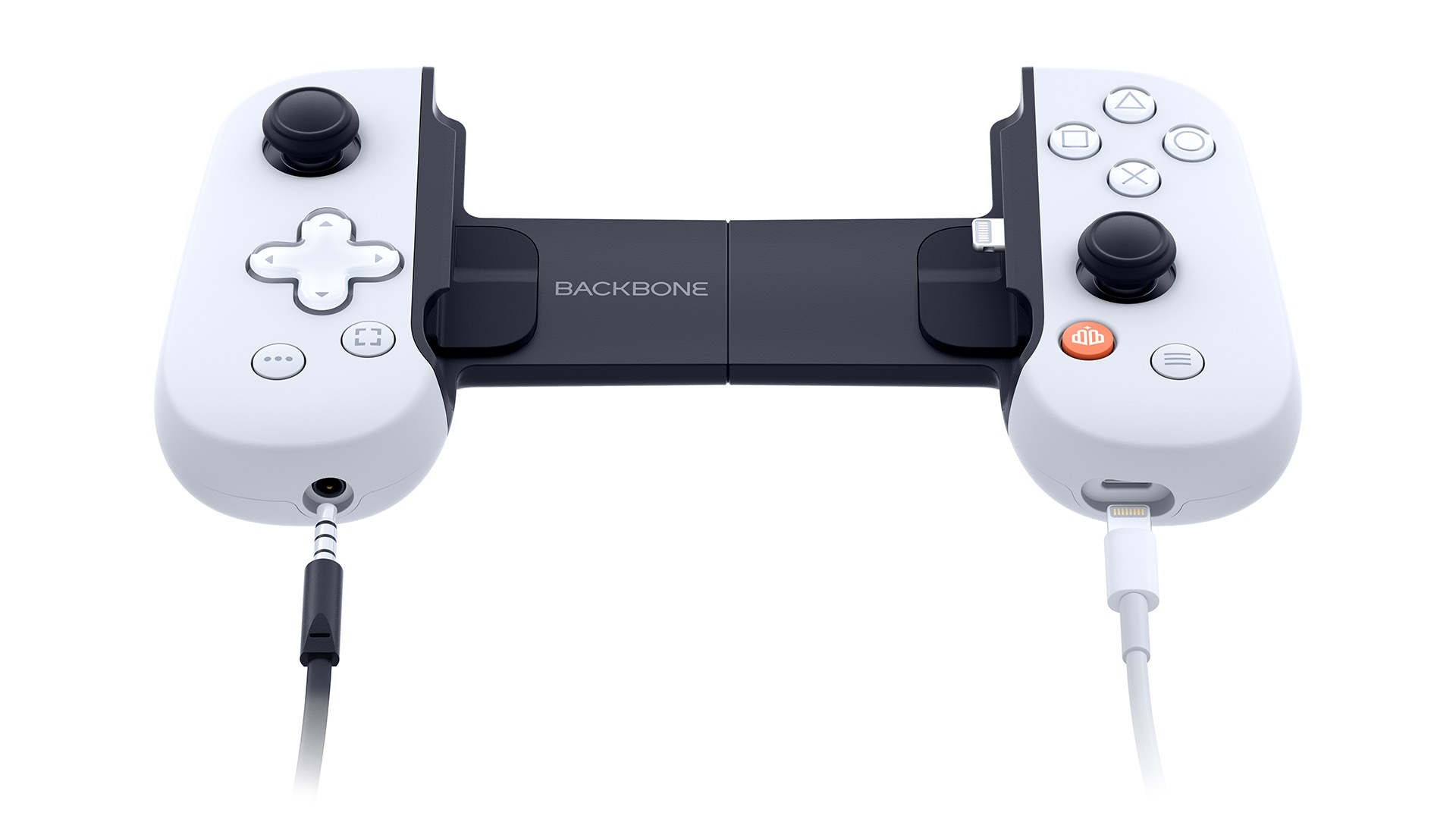 One PlayStation Edition Mobile Gamepad Joystick Gaming Controller für iPhone mit Lightning (BB-02-W-S) - Weiss