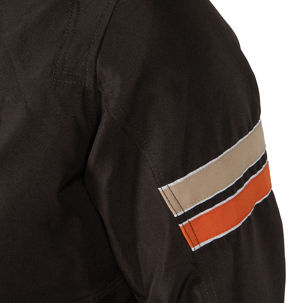 Helstons - Blouson Elron tissu technique Marron / Beige / Orange