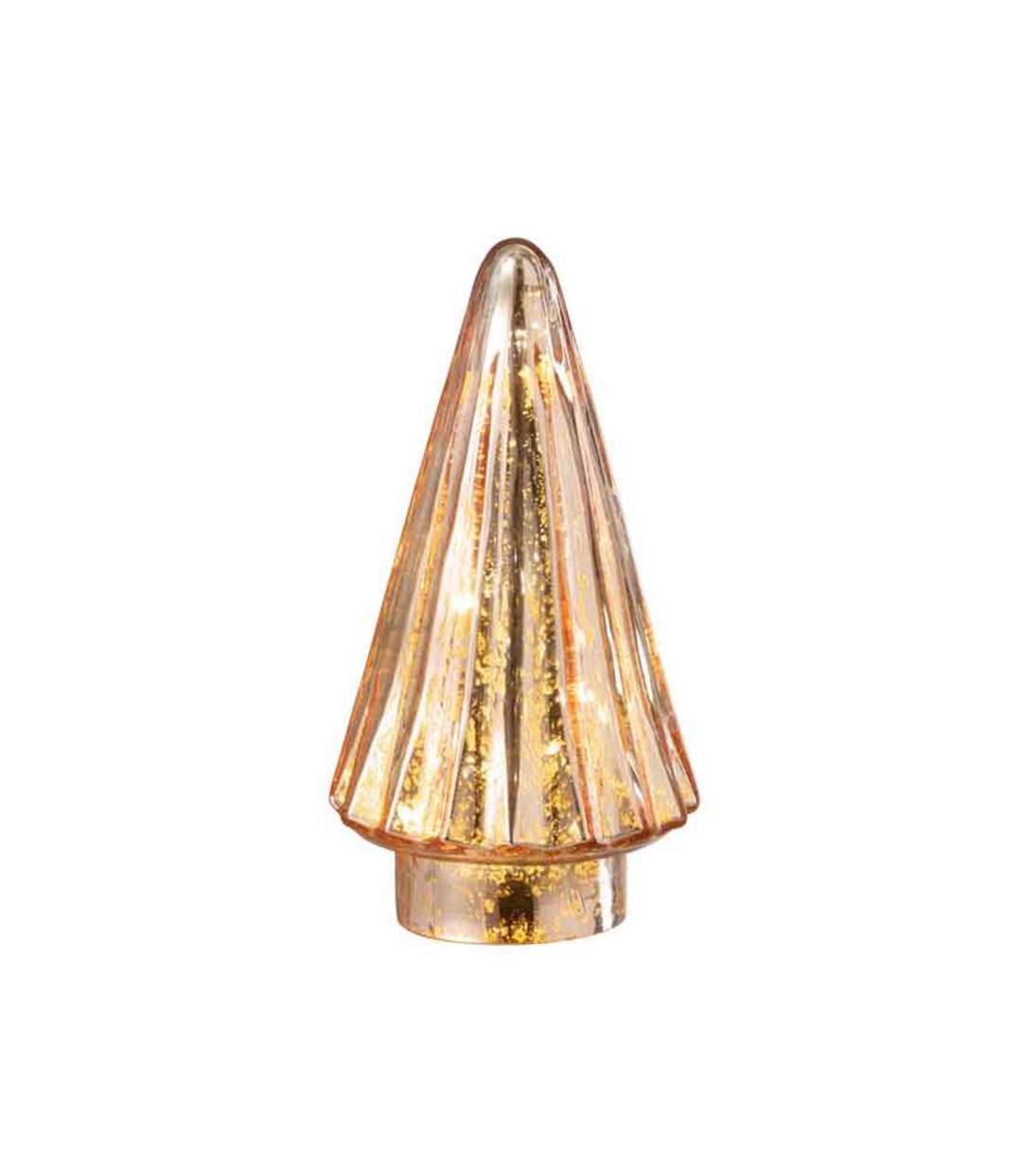 Paris Prix - Sapin De Noël En Verre led 19cm Rose