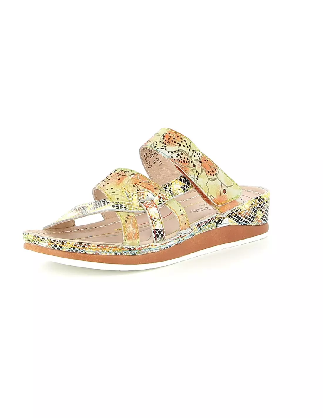 LAURA VITA LV BRCUELO 0521 JAUNE - Mules & sabots Jaune