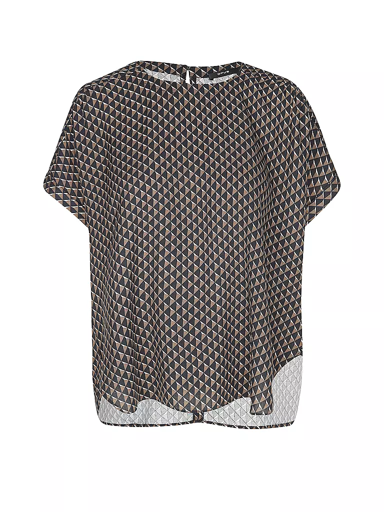 OPUS Blusenshirt FEMKA MINIMAL braun