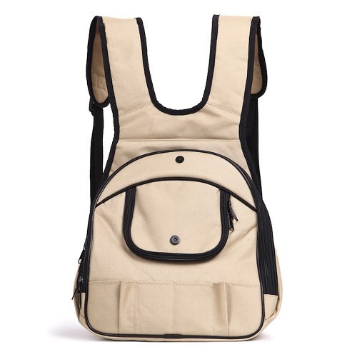 Mochila frontal para cães Arquivet, bege.