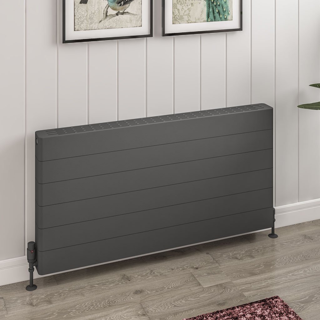 Eastbrook Keynsham paneelradiator met streep 120x60cm 2365W antraciet