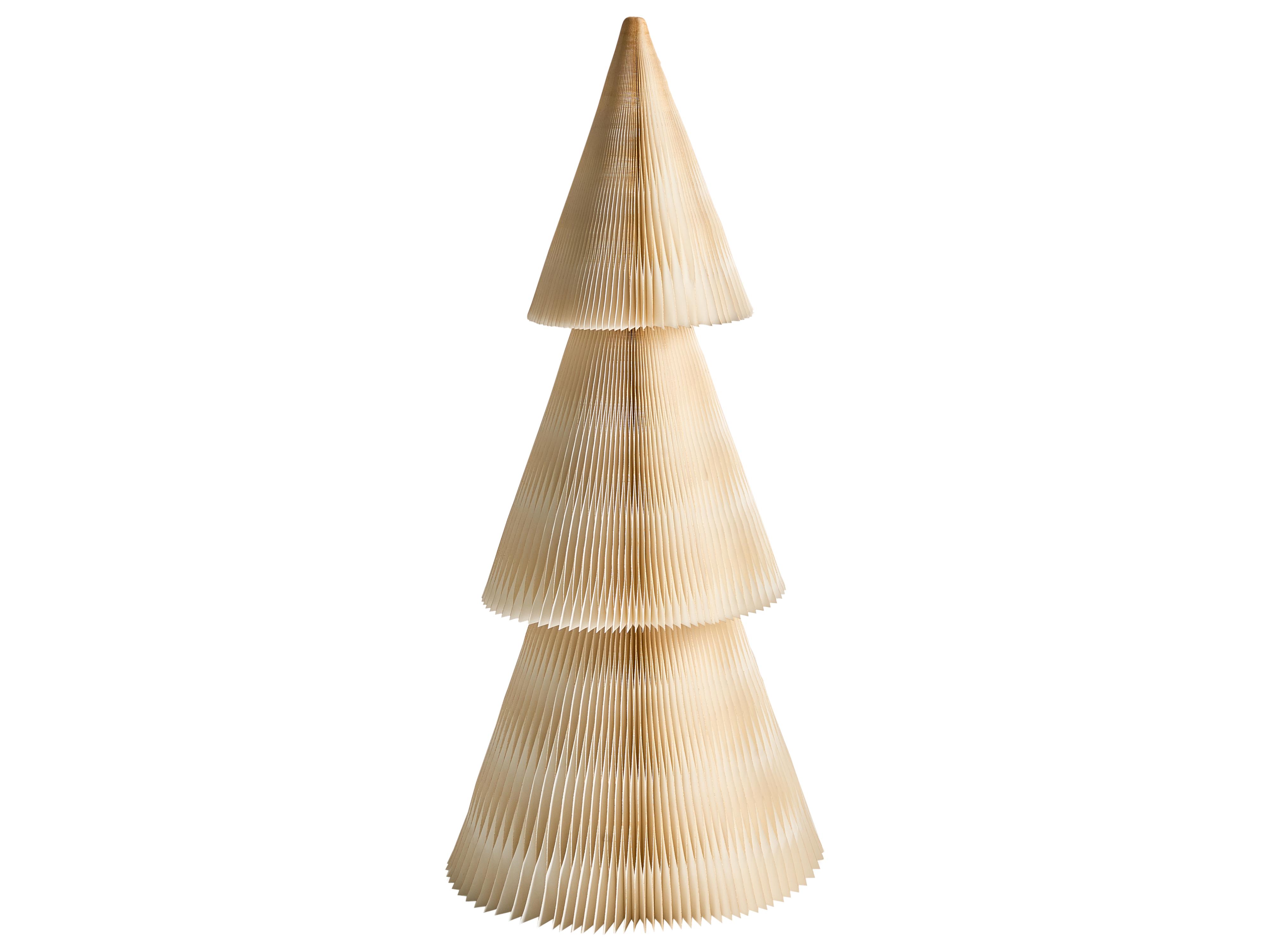 Set van 2 kerstdecoraties VEFSNA Kerstboom 90/122 cm Beige
