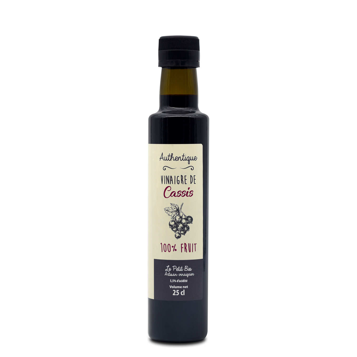 Vinaigre de cassis bio