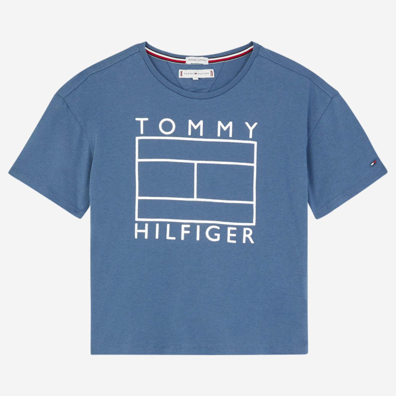 Tommy Hilfiger T-Shirt en Coton Logo bleu