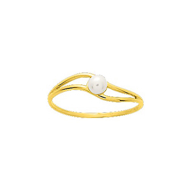 Bague Femme - perle - Or 18 Carats